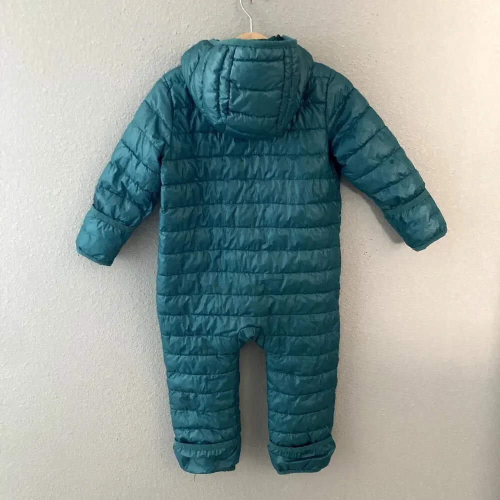Primary Baby Lightweight Puffer Suit One Piece Spruce Green 12-18M